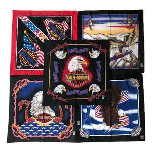 Vintage Harley Davidson Motorcycle Bandana Lot